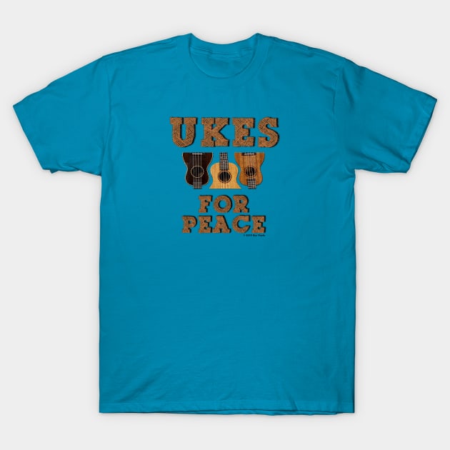 Ukes for Peace T-Shirt by SuzDoyle